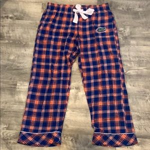 Gator flannel plaid pj pants large